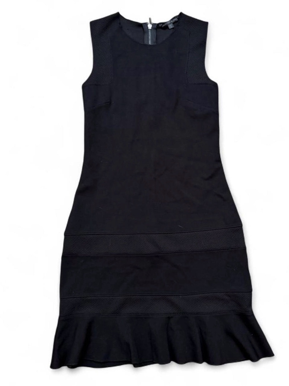 Felicity & Coco Black Sleeveless Ruffle-Hem Midi Dress
